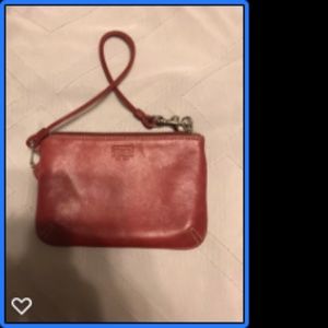 Coach Red Wristlet